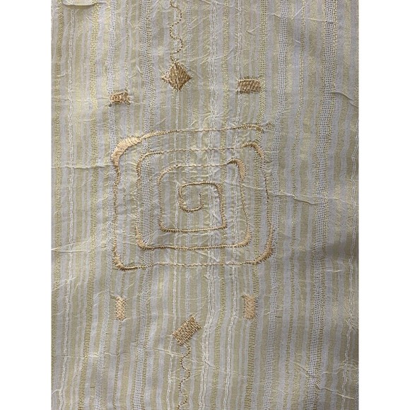 Pronti Button Down Shirt Men's Size XL Yellow Short Sleeve Embroidered Design - Picture 12 of 14